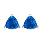 Karibik-Triplett Quarz-Ohrringe, 925 Silber platiniert ca. 1,67 ct