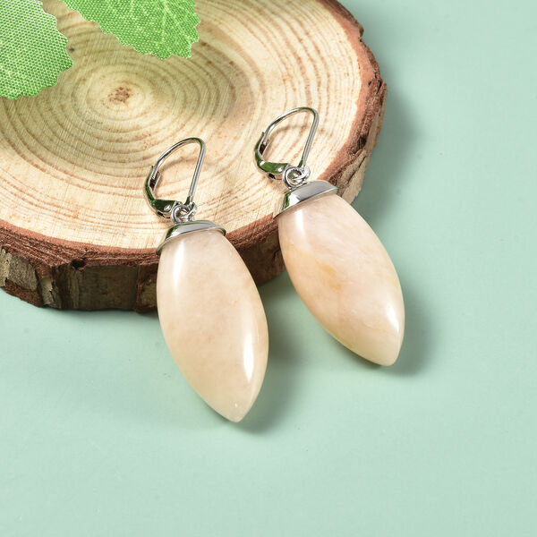 Rosa Morganit Ohrringe 925 Silber rhodiniert ca. 51,00 ct image number 2