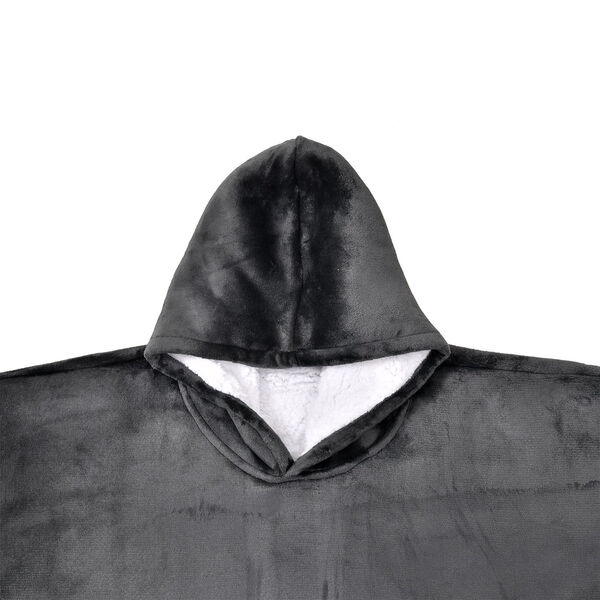 Doppellagiger Decken-Kapuzenpullover, dunkelgrau image number 4