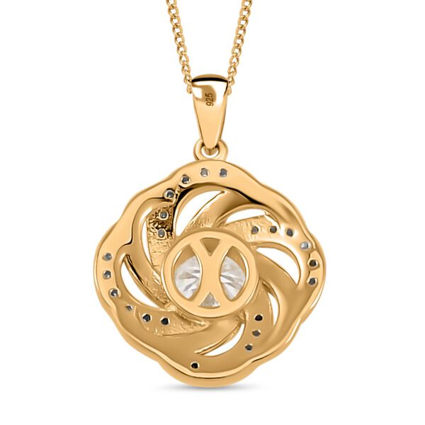 Moissanit Anh&auml;nger mit 45cm Kette - 0,92 ct. image number 5