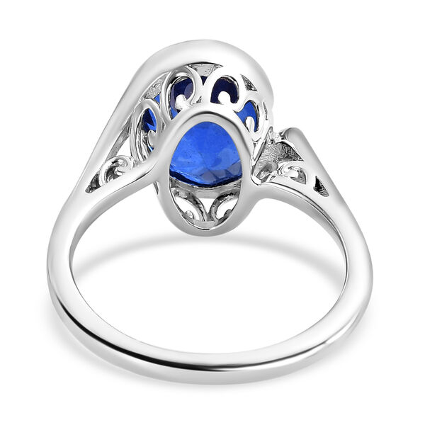 Ceylonfarbener Quarz-Ring, 925 Silber platiniert -2,93 ct.  image number 5