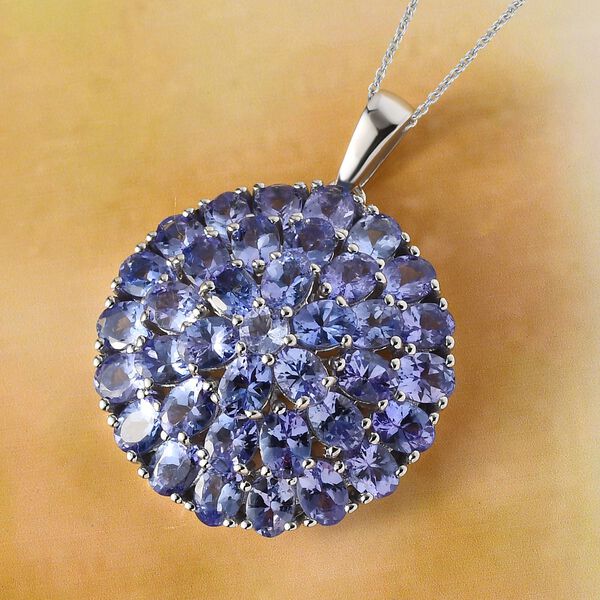 Tansanit-Anh&auml;nger mit Kette, 50 cm - 6,18 ct. image number 3