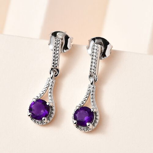 Afrikanische Amethyst-Ohrringe - 0,87 ct. image number 1