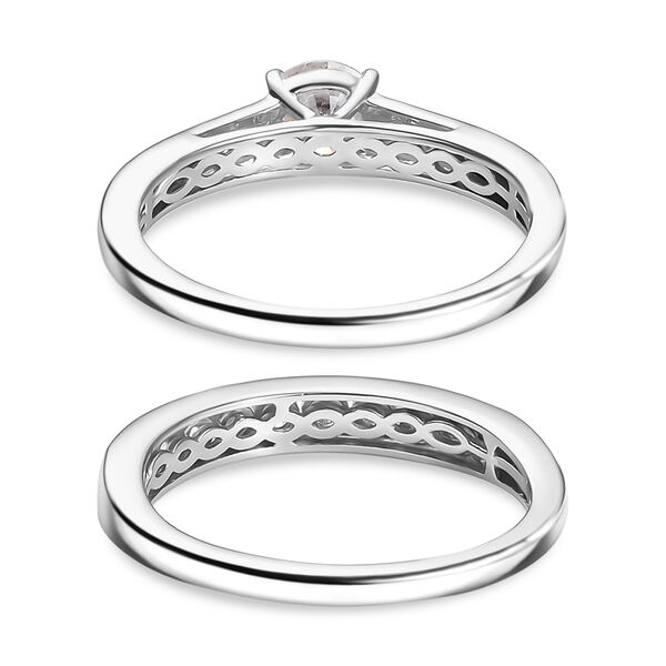 Funkelnde Königin- 2er-Set Moissanit Ringe- 1,46 ct. image number 6