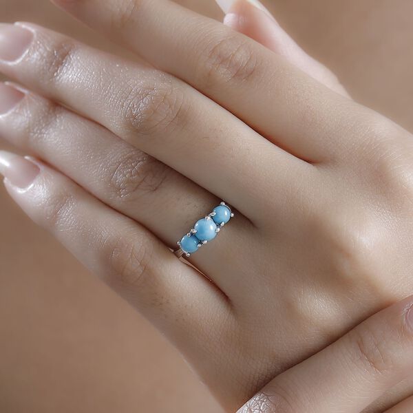 Amerikanischer nat&uuml;rlicher Sleeping Beauty T&uuml;rkis Ring - 1,11 ct. image number 3