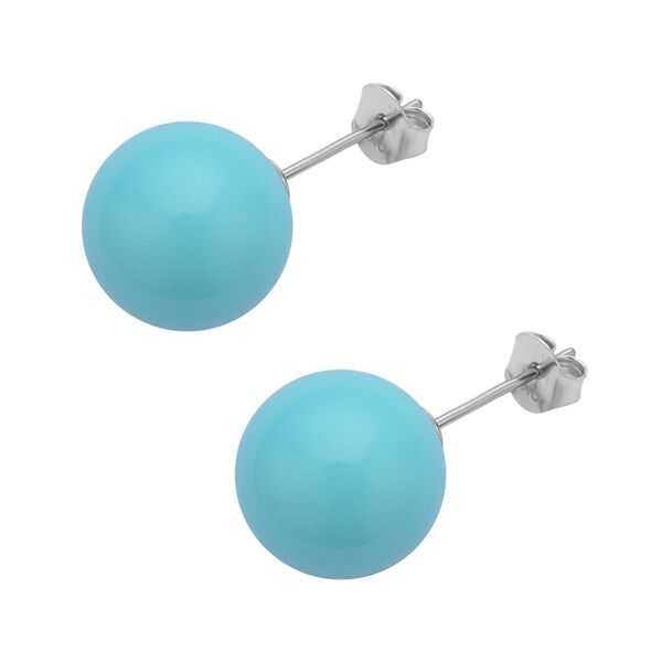 2er-Set, T&uuml;rkises Muschelkernperlen-Armband und Ohrringe - 211 ct. image number 7