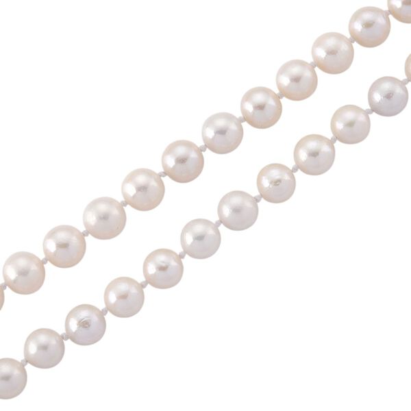 Wei&szlig;e Edison Perle 71cm Halskette image number 5
