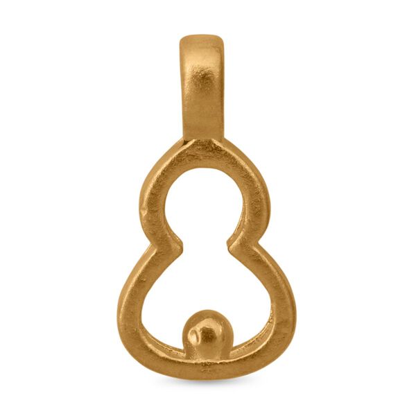 Kalebassen Anhänger in 999 Gold image number 0