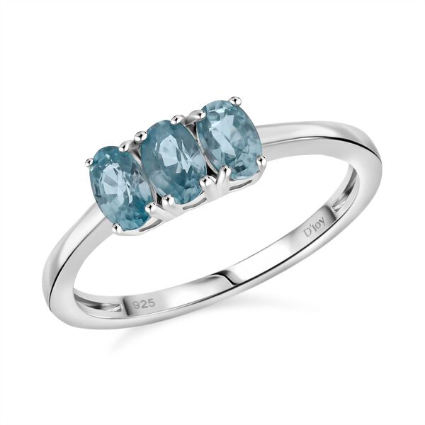 D'Joy blaues Zirkon Schmuckset, 925 Silber rhodiniert - 2,22 ct. image number 2