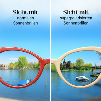 Sole und Luce - Swiss Eyewear - G. Kelly Ultra-polarisierte Sonnenbrille UV400, Elfenbein