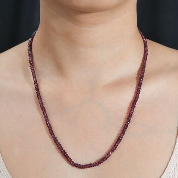 Lila Granat Halskette, 50 cm - 78 ct.