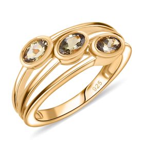 AA Natürlicher goldener Tansanit Ring - 0,69 ct.
