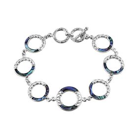 Abalone Muschel Armband ca. 19 cm 925 Silber ca. 8.00 ct