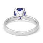 AA Blauer Spinell-Ring, 925 Silber platiniert  ca. 1,64 ct image number 3