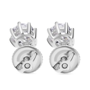 LUXURIANT SGL zertifizierte VS-EF Labor Diamant Ohrringe in 950 Platin - 1 ct.