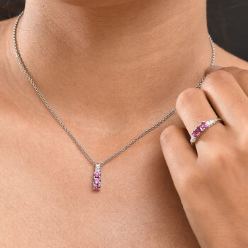 Rhodolith Granat Schmuckset - 1,44 ct.