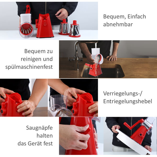 HOMESMART Gemüse- und Obstschneider, Grün image number 16