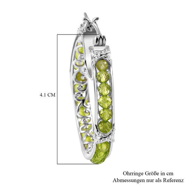 Peridot Creolen - 11,97 ct. image number 6
