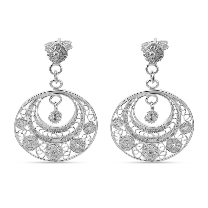 Royal Bali Kollektion- Ohrringe in Silber image number 0