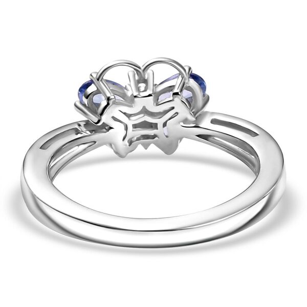 Tansanit und Zirkon Ring  - 0,86 ct. image number 6