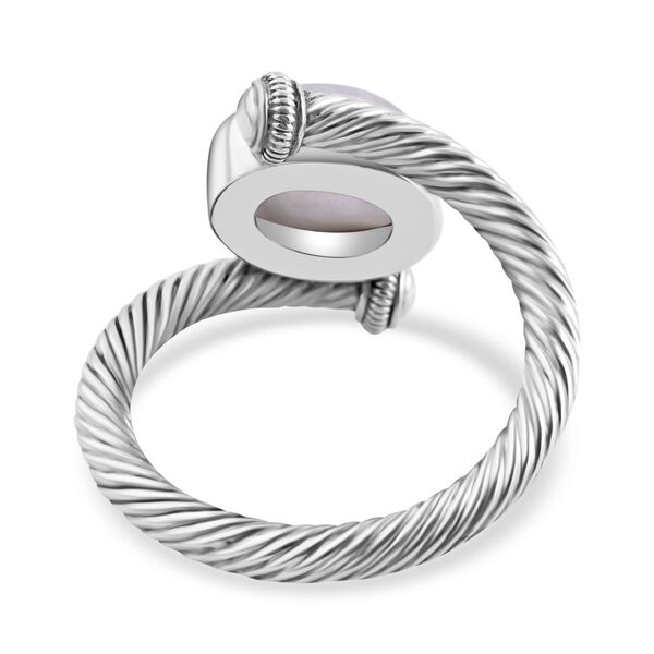 Royal Bali Kollektion- Regenbogen Mondstein Ring - 5,85 ct. image number 4