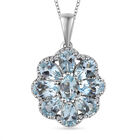 Espirito Santo Aquamarin-Anhänger mit Kette, ca. 3,94 ct