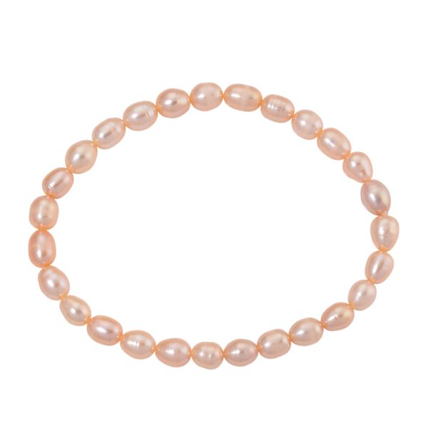 D'Joy AA Pfirsich-Süßwasser Perle (6-7 mm) Schmuckset 925 Silber rhodiniert image number 7