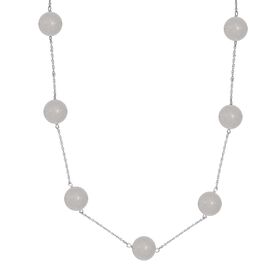 Grüne Quarz-Halskette, 50 cm -25 ct.
