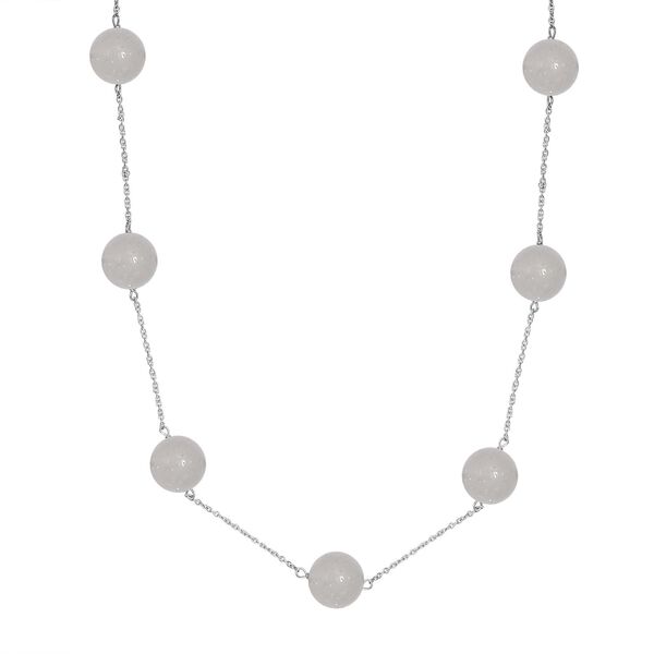 Gr&uuml;ne Quarz-Halskette, 50 cm -25 ct.