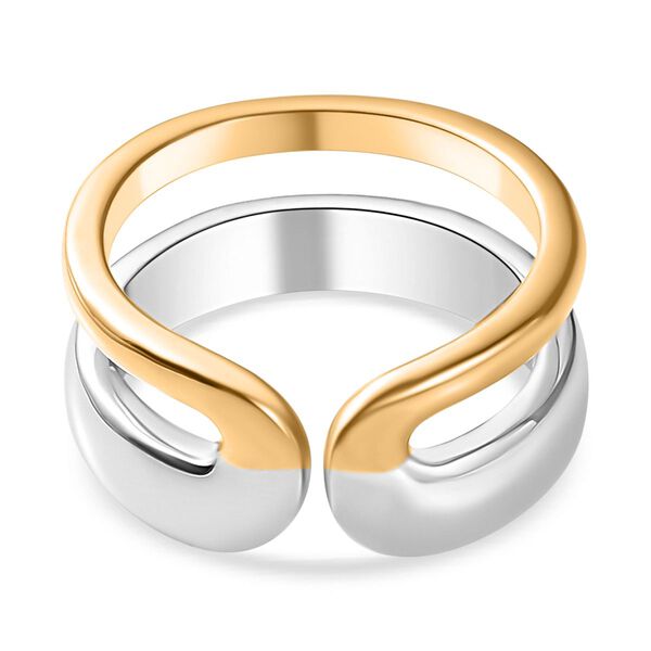 Zweifarbiger Ring im Stacking-Stil image number 6