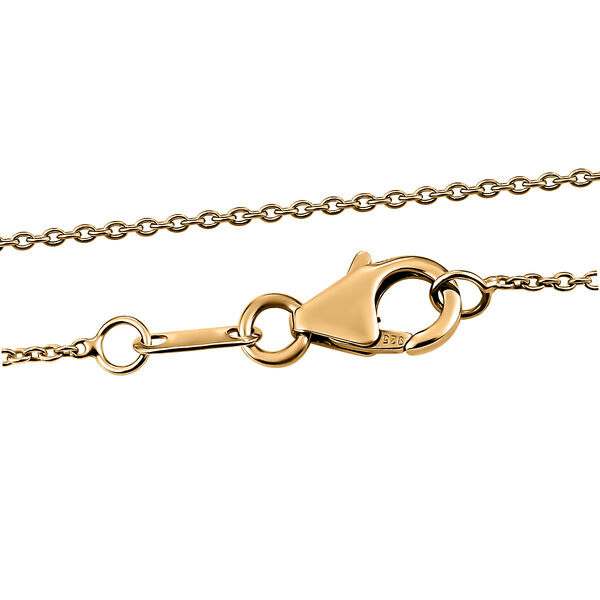 Rauchquarz und wei&szlig;er Zirkon Anh&auml;nger mit Kette, 925 Silber vergoldet ca. 41.29 ct image number 5