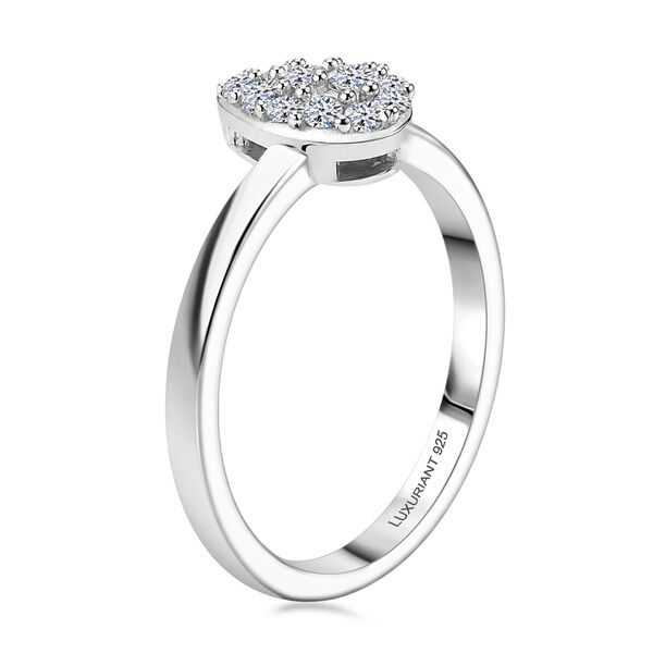 LUXURIANT DIAMOND - Lab Grown Diamant SI-GH Ring 925 Silber Rhodiniert (Gr&ouml;&szlig;e 17.00) ca. 0,15 ct image number 5