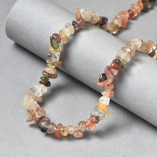 Strahlen Quarz Halskette 76 cm ca. 364,00 ct. image number 1