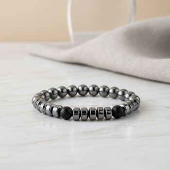 Shungit, Terahertz Armband Flexibles cm ca. 45.00 ct