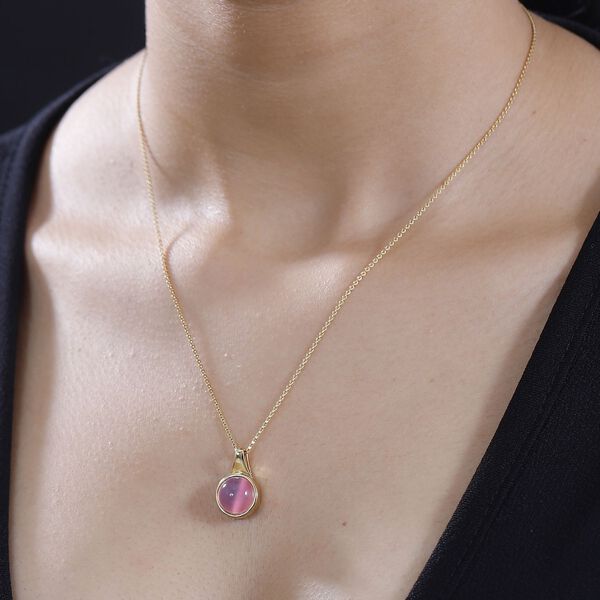 Flamingo Mondstein Anh&auml;nger - 4,16 ct. image number 3