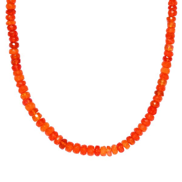 Farbige, &auml;thiopische Opal-Perlen-Halskette in Silber image number 4