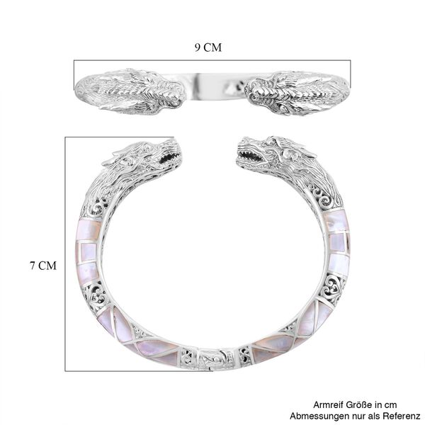 Perlmutt Armreif ca. 19 cm 925 Silber image number 5
