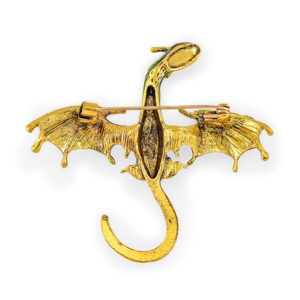 Mehrfarbiger Kristall Brosche emailliert image number 4