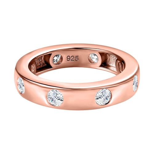 Forever in Love Moissanit Bandring in rosévergoldetem Silber- 0,85 ct. image number 0
