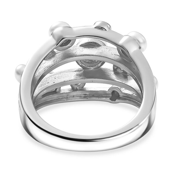 EVER TRUE Süßwasser Perle (5-5.5 mm) Ring Nickelfreies Messing (Größe 18.00), Silberfarben image number 5