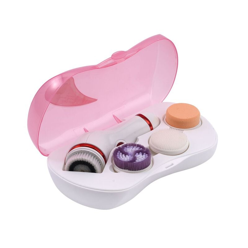 Multifunktions-Body Reiniger mit Bürste und Massagegerät, rosa image number 0