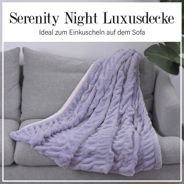 Serenity Night: Decke aus Kunstfell, Größe 150x200 cm, Silber image number 2