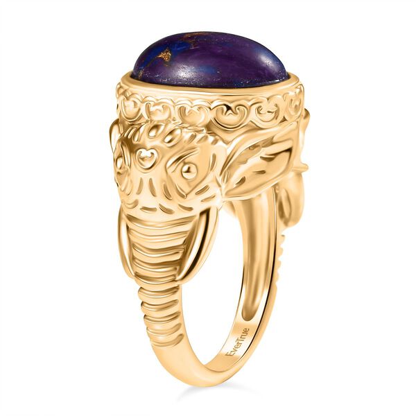 Lila Türkis Ring Nickelfreies Messing (Größe 21.00) ca. 4,78 ct image number 5