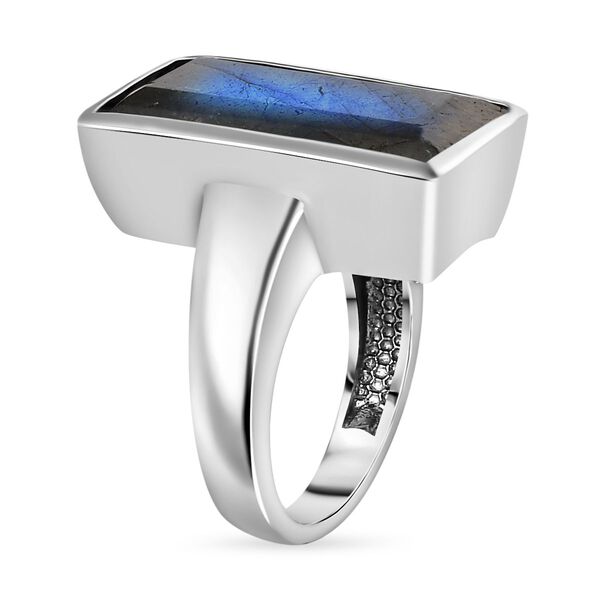 AAA Labradorit Ring, 316L Edelstahl (Größe 18.00) ca. 11.88 ct image number 6