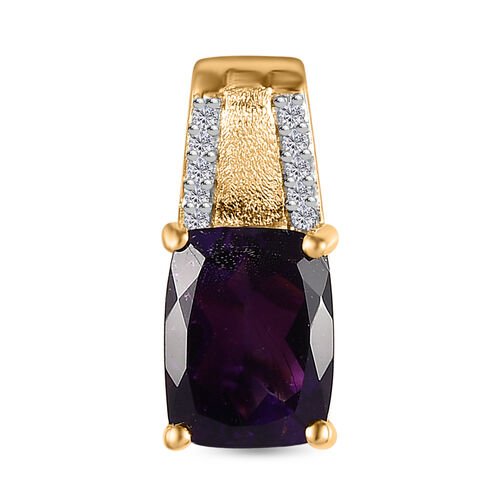 AAA Marokkanischer Amethyst und Zirkon Anhänger - 2,42 ct. image number 0