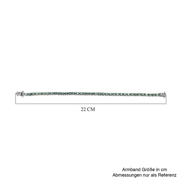 Gr&uuml;ner Kyanit Silber Armband 12,65 Ct image number 4
