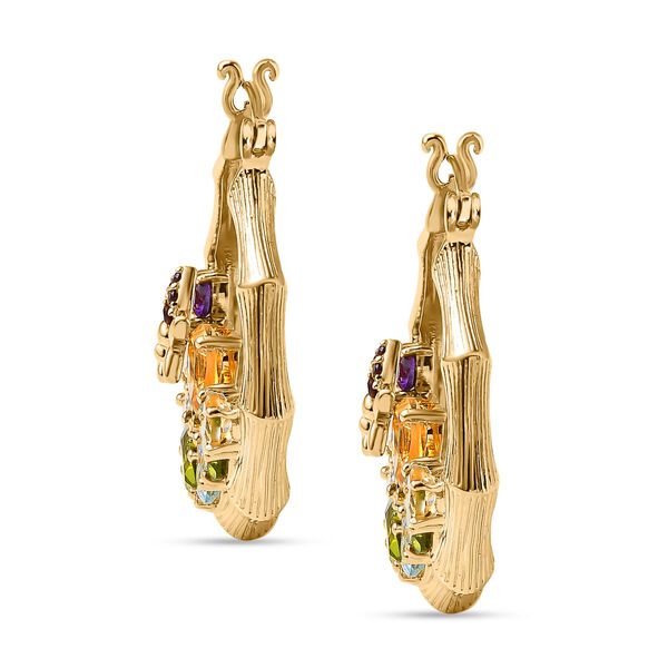 GP Italian Garden Kollektion - Nat&uuml;rliche Mehrfach-Peridot-Ohrringe - 9,87 ct. image number 3