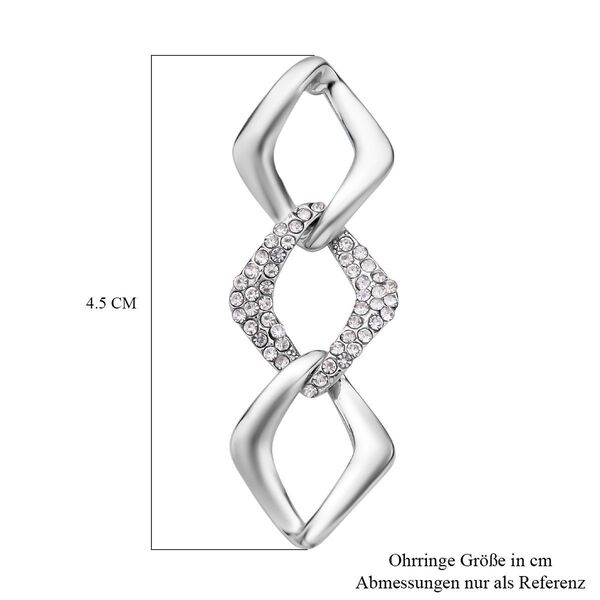 Weiße Kristall-Ohrringe - 1 ct. image number 4