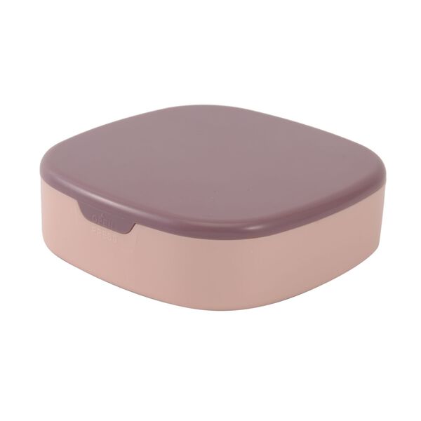 Reise Etui mit Spiegel, 10x10x3 cm, rosa image number 2