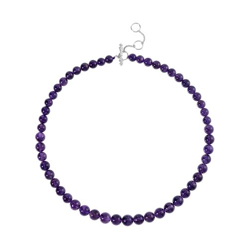 AAA Afrikanischer Amethyst, Roter Granat Halskette, ca. 50 cm 925 Silber rhodiniert ca. 330.09 ct image number 0